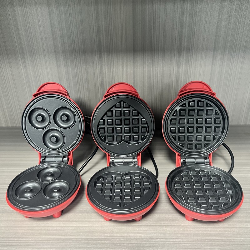 Donut Maker Mini - Çok Fonksiyonlu Mini Kalp Şeklinde Waffle