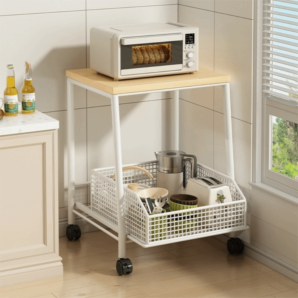 Kitchen Appliances Countertop - Çekmeceli Mikrodalga Standı Yerden Tasarruf Sağlayan