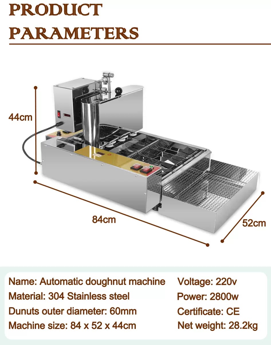 2800W Elektrikli Ticari 4 Sıra - Donut Maker Mini incelemesi ve fiyatı