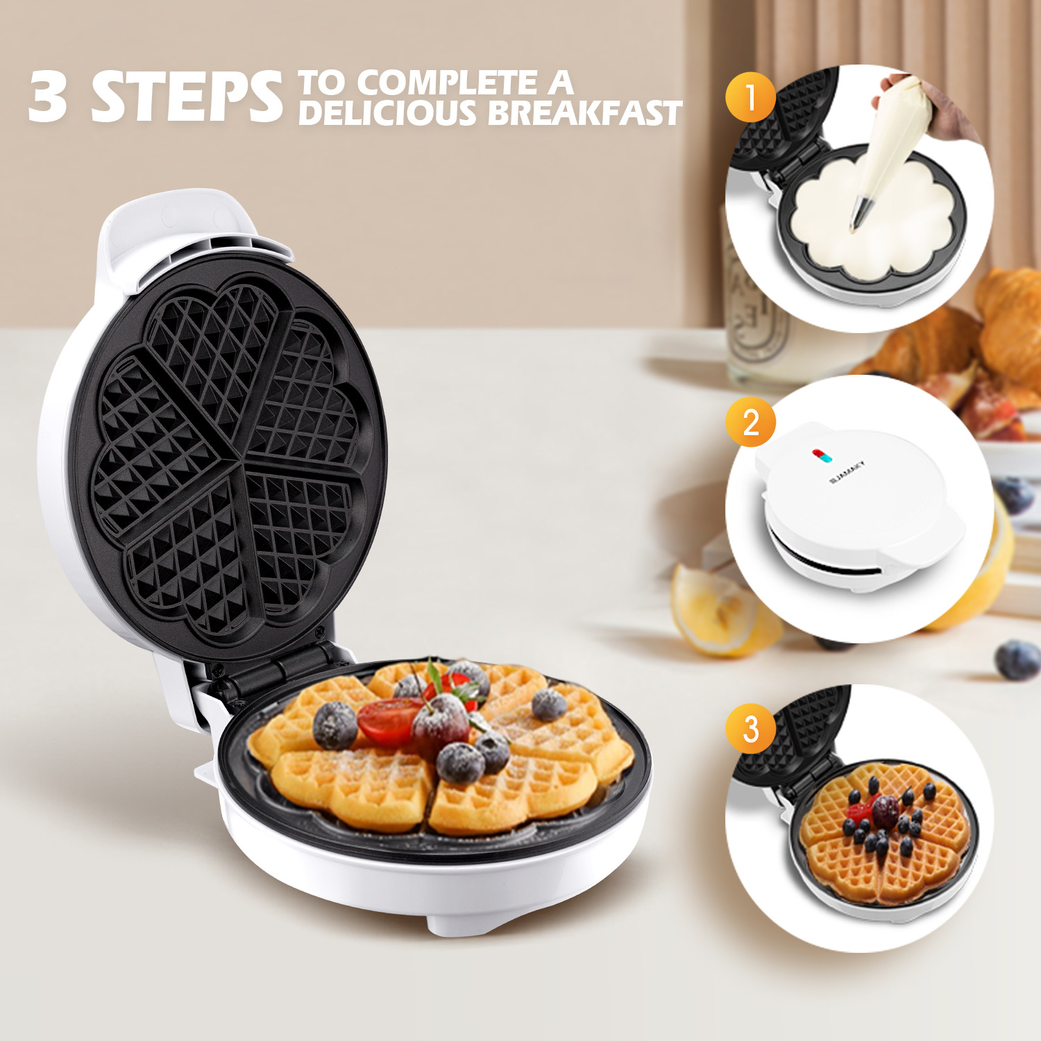 Kahvaltı Waffle Kalıpları Yumu - Donut Maker Mini incelemesi ve fiyatı